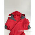 Jaket Sekolah Fleece Musim Dingin Merah Laut